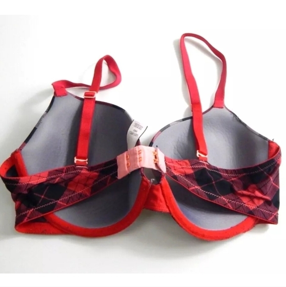 Victoria's Secret Lined Demi Bra Plaid - Picture 2 of 4
